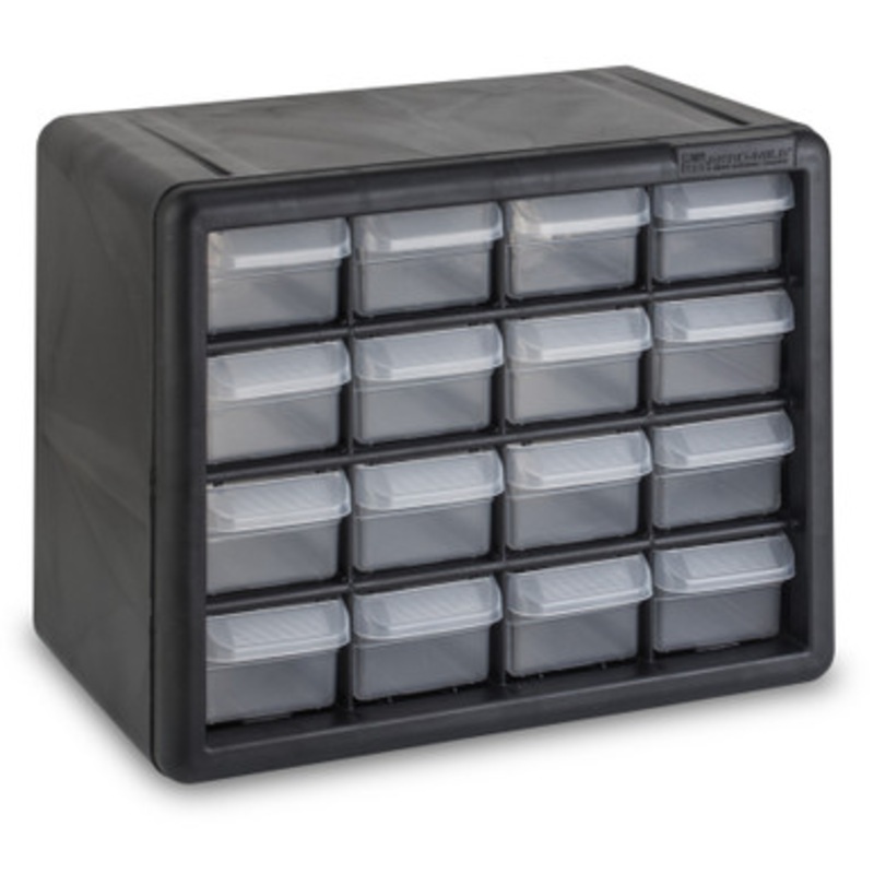 16-Drawer Plastic Storage Cabinet