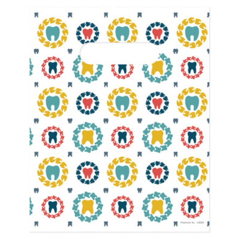 8 x 10 Tooth Medallions Scatter Print Bags 100/Pack
