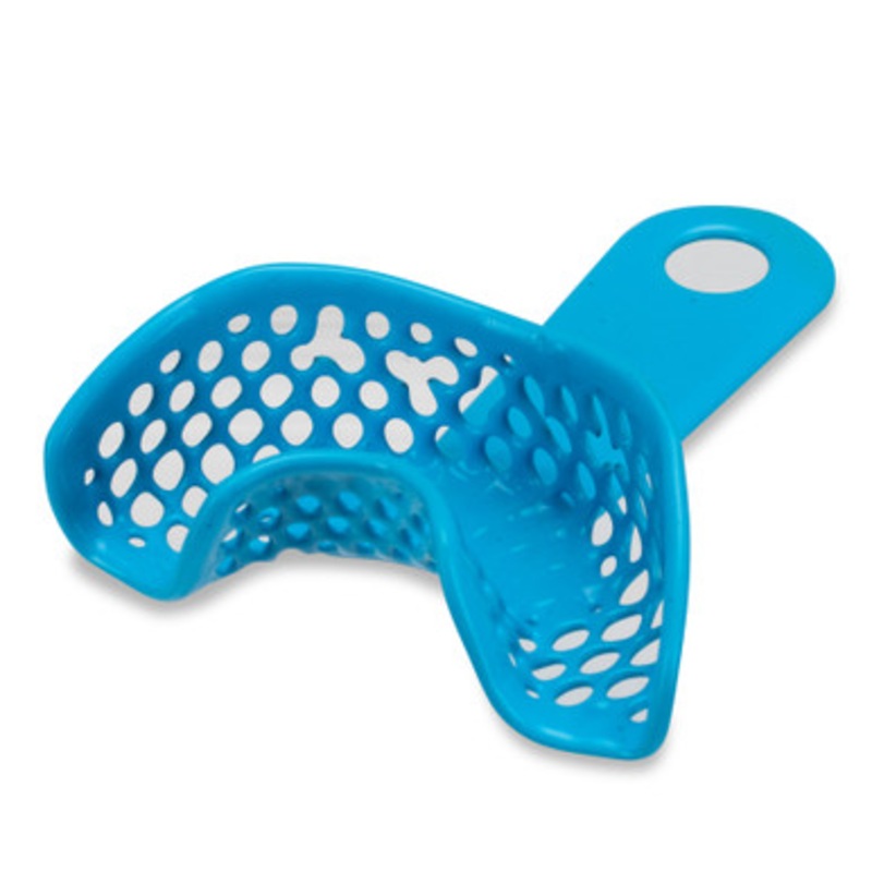 CTrays Metal Impression Trays Lower (Blue) Anterior 12/Pack