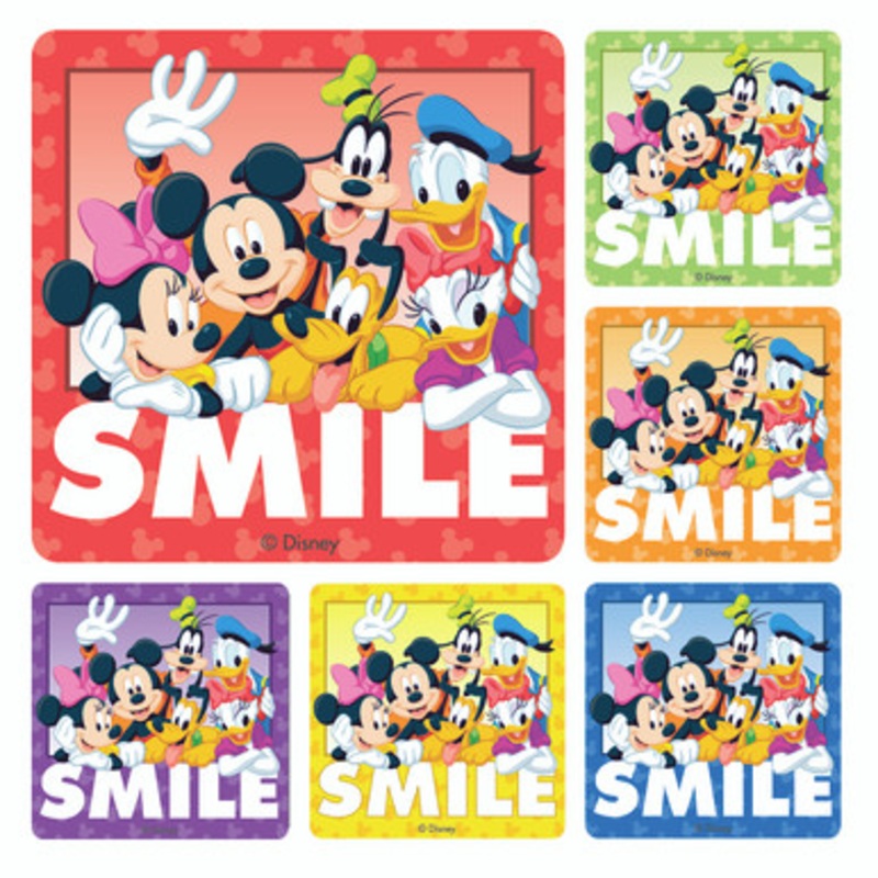 Disney Gang Smile Stickers 100/Roll
