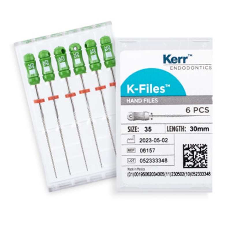 Kerr K-Files 30mm Size 35 Green 6/Pack