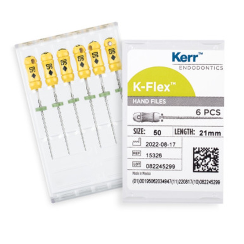 Kerr K-Flex Files 21mm Size 50 White 6/Pack