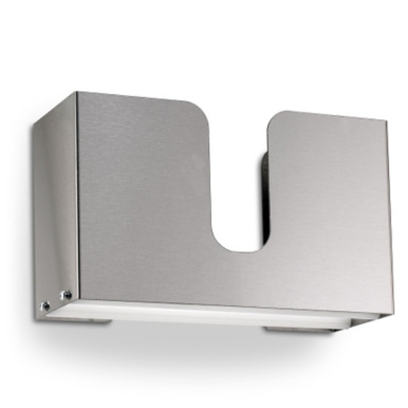 Single Stainless Steel Dual-Dispensing Paper Towel Holder